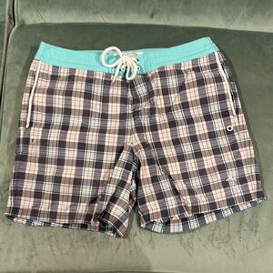 Original Penguin Blue and Teal Board Shorts for Swim